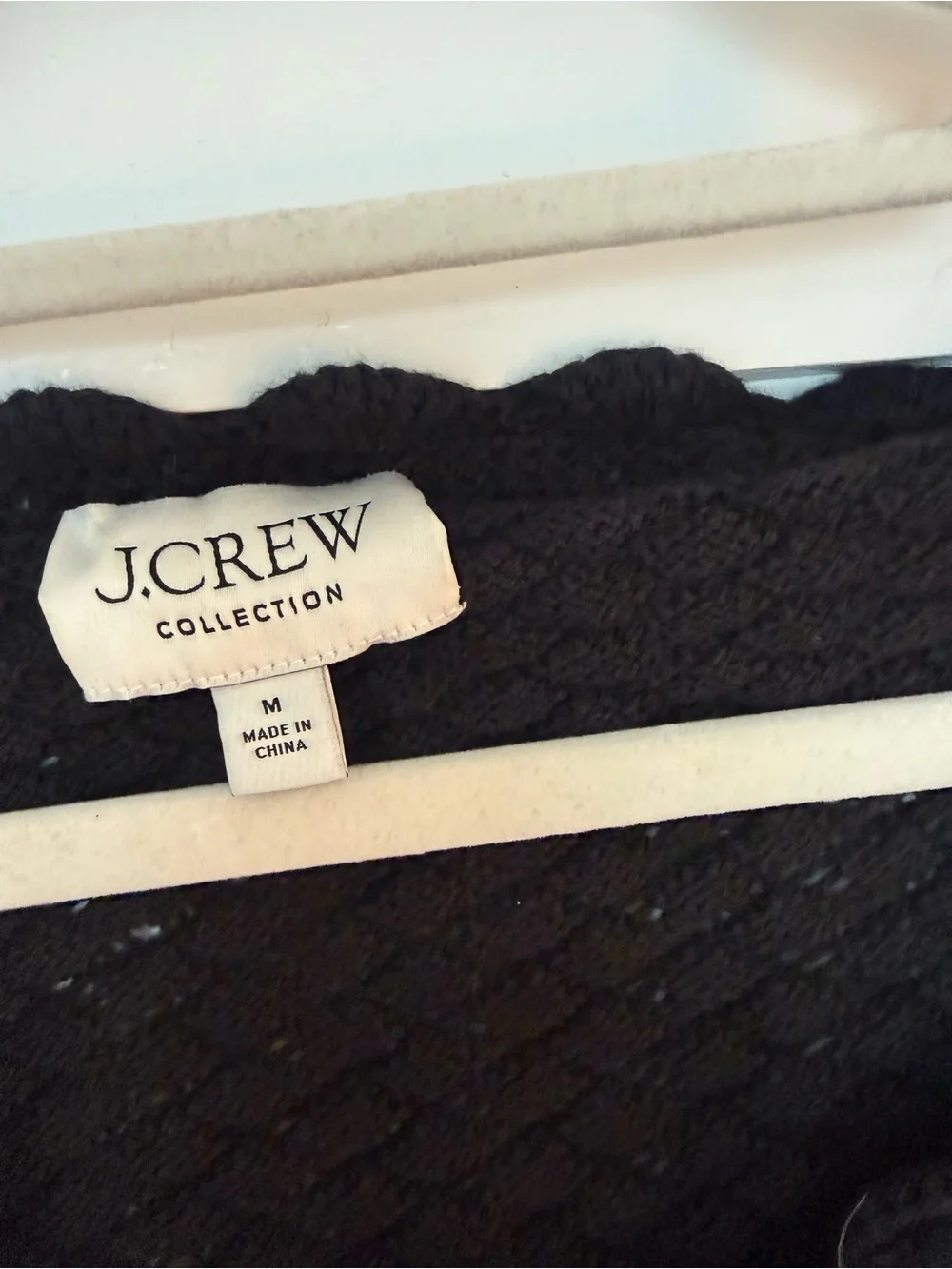 J. Crew Black Cropped Knit Cardigan with Gold Buttons